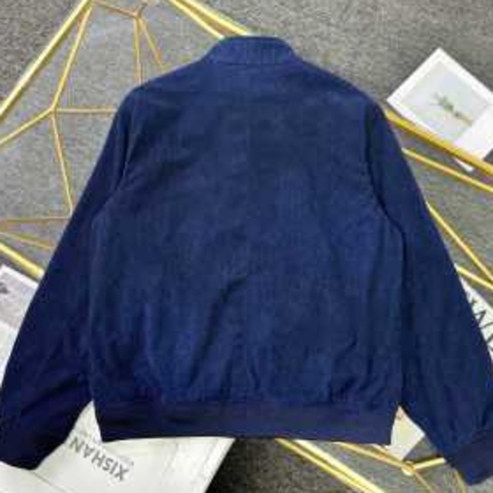 💙Ralph Lauren Navy Blue Classic Bomber Jacket Zip‑Up Outerwear - Picture 4 of 7